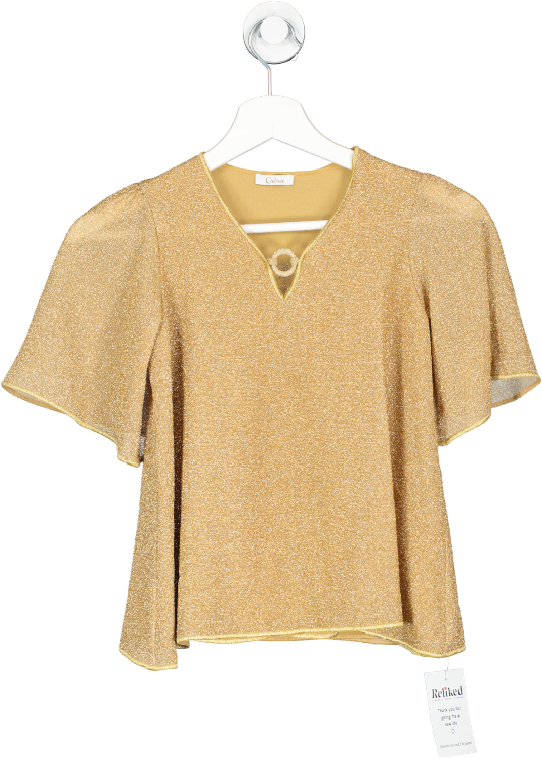 Oséree Metallic Glitter V Neck Cover Up Dress 2-4 Years