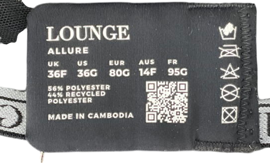 Lounge Underwear Black Allure Bra UK 36F