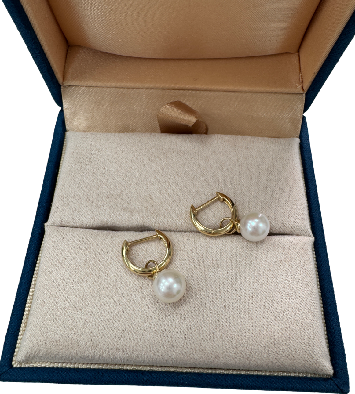 GINGIBERI 18k Solid Yellow Gold And Real Pearl Daily Reverie Earrings