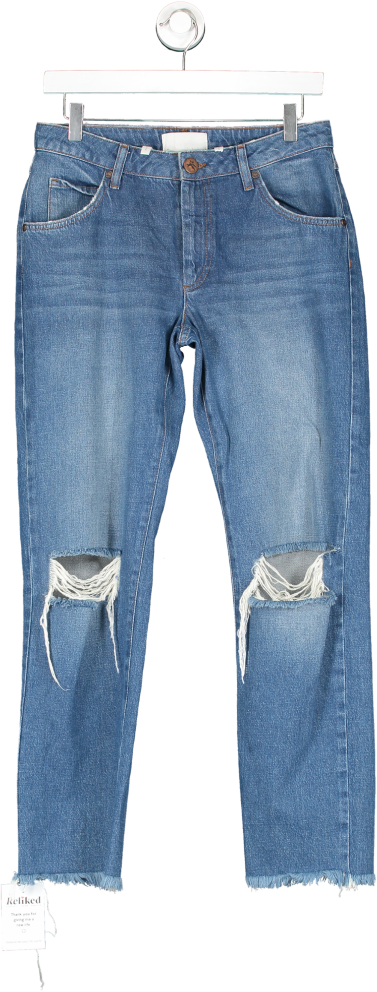 Oneteaspoon Blue Ripped Denim Jeans W26