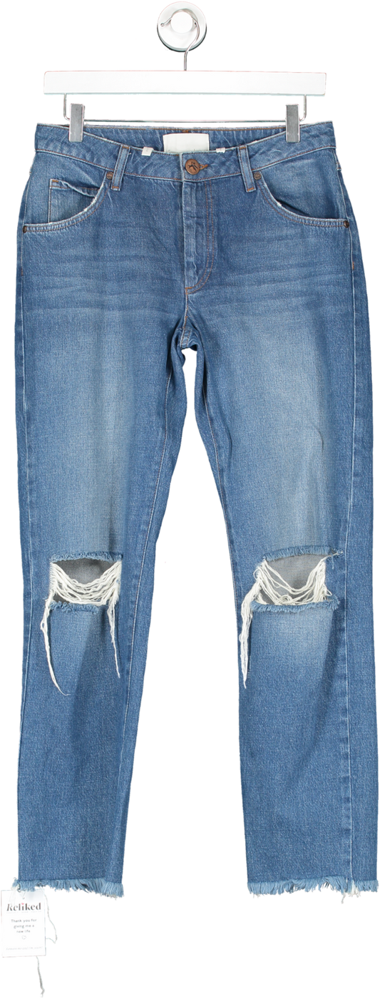 Oneteaspoon Blue Ripped Denim Jeans W26