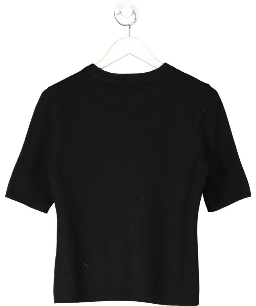 H&M Black Knitted 100% Cashmere  T Shirt UK S
