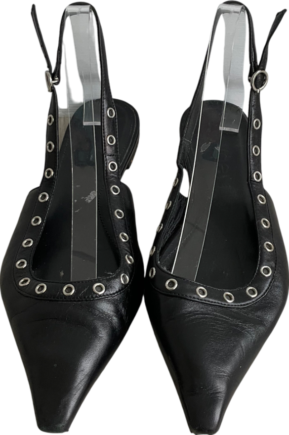 AEYDE Black Slingback Pump UK 6 EU 39 👠