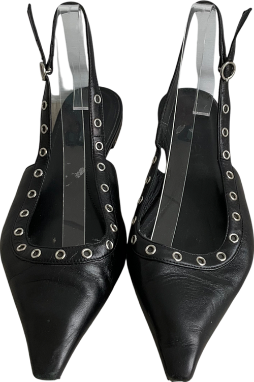 AEYDE Black Slingback Pump UK 6 EU 39
