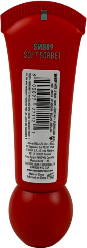 NYX Smushy, Matte Lip Balm Soft Sorbet 8ml