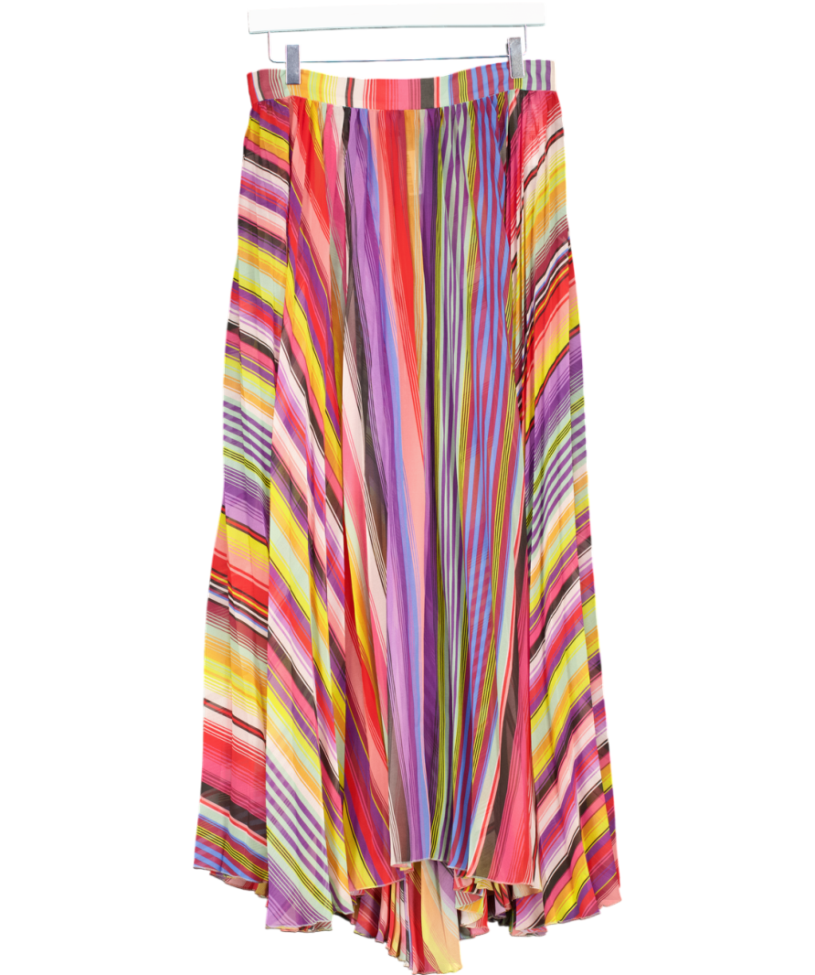 Etro Multicoloured Semi Sheer Maxi Skirt UK 12