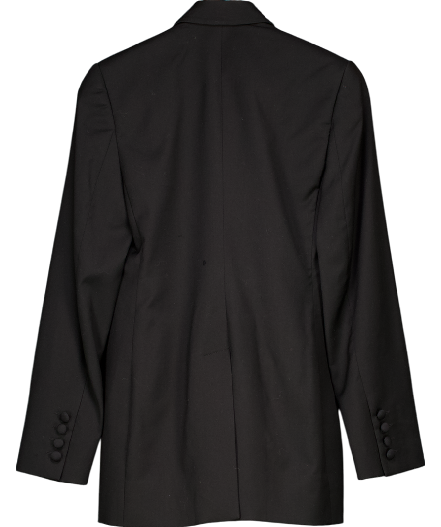 Seen Users Black Embroidered Corset Blazer UK XS/S