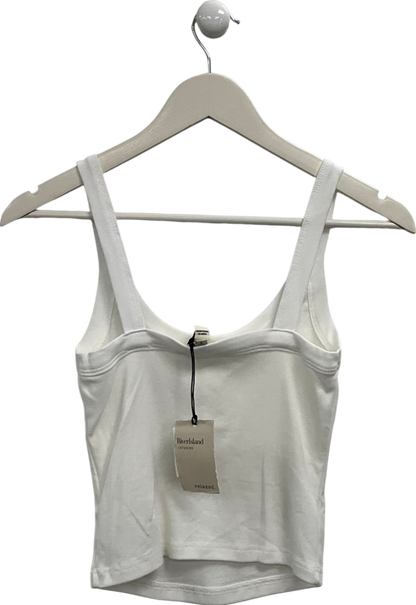 River Island White Classic Vest UK 8