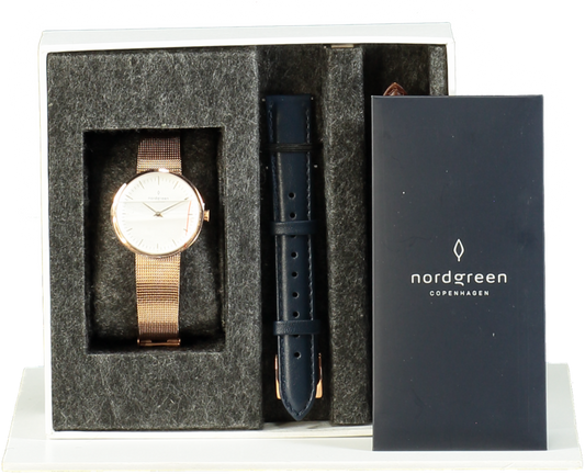 Nordgreen Copenhagen Rose Gold Native Watch Set