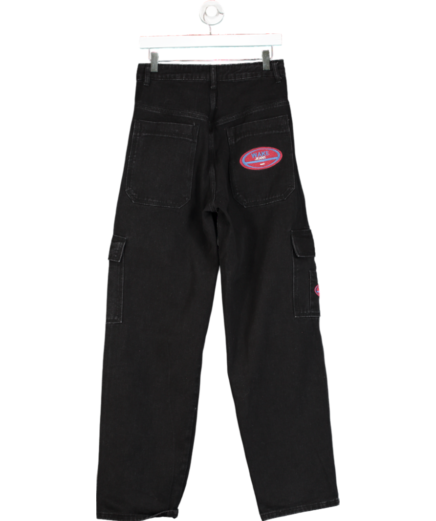 Wake Jeans Black 90’s Style Oversized Jeans UK XS/S