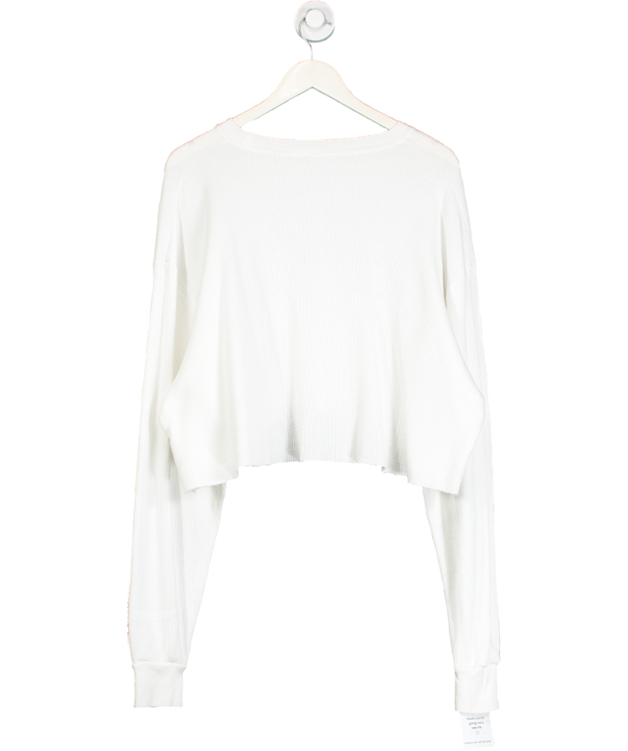 John Galt White New York Cotton Jumper UK S