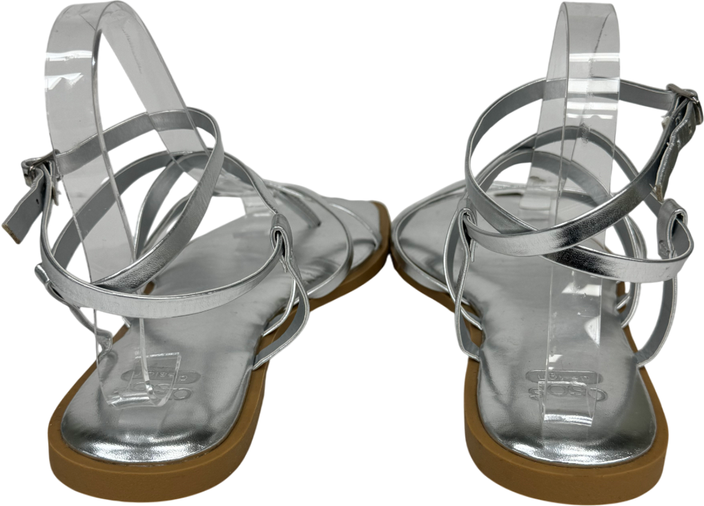 ASOS Metallic Fierce Strappy Sandal UK 7 EU 40 👠