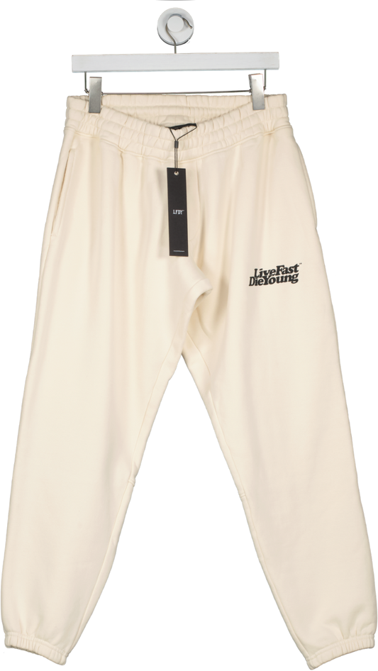 LFDY Cream Basic Jogger Live Fast Die Young UK M