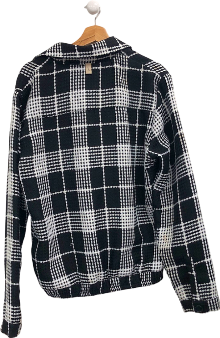 PRÉVU Black and White Checked Jacket UK L