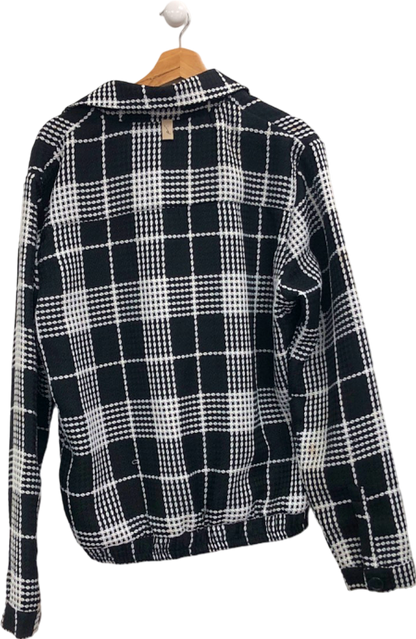 PRÉVU Black and White Checked Jacket UK L