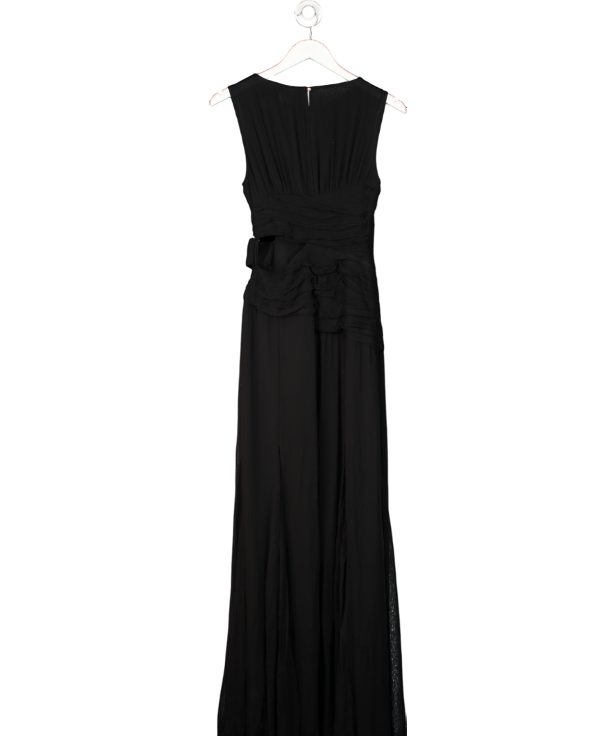 Shona Joy Black Claude Cut Out Maxi Dress UK 8