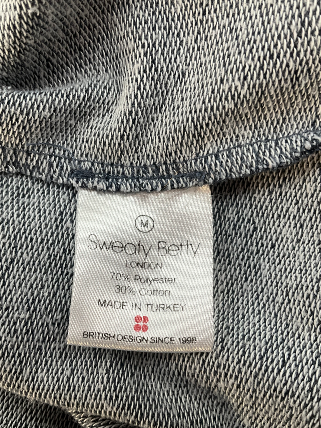 Sweaty Betty Blue After Class Crop Sweatshirt UK M