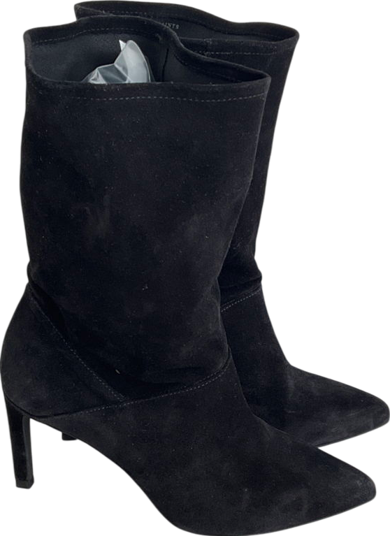 All Saints Black Orlana Suede Boots UK 5 EU 38 👠