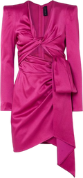 DUNDAS Pink Cutout Satin Mini Dress It40 UK 8