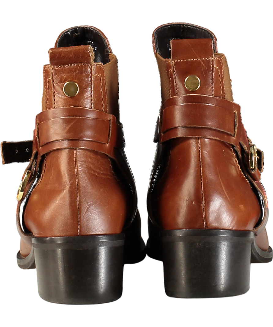 Carvela Brown Leather Ankle Boots UK 7 EU 40 👠