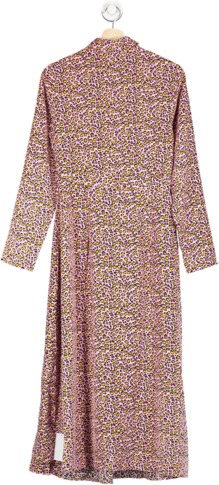 Glamorous Pink Leopard Shirt Dress 10