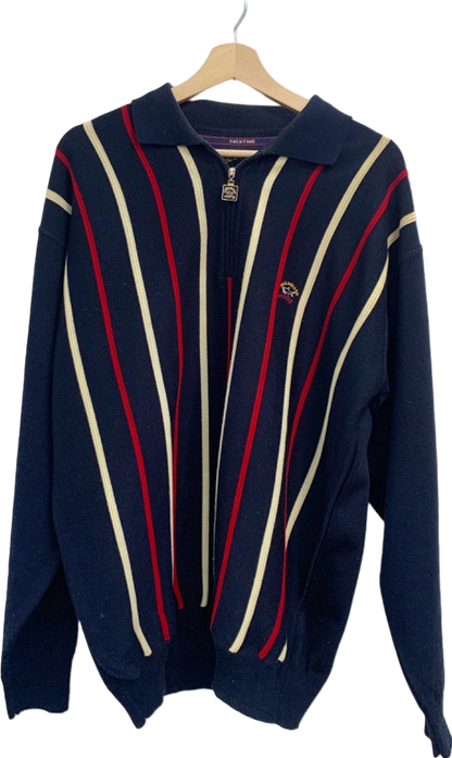 Paul & Shark Navy Striped Jumper UK XL