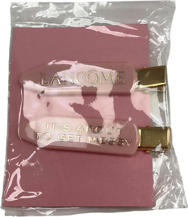 Lancome Hair Clips Pink One size