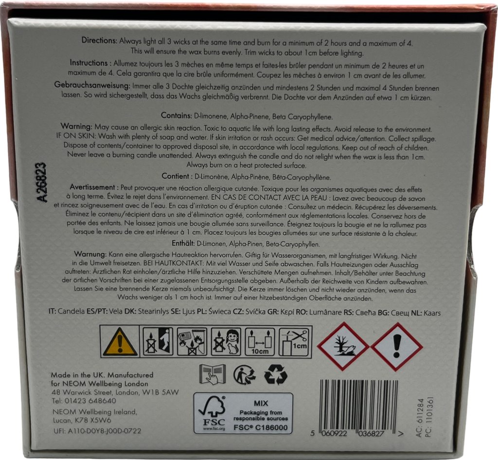 NEOM Cream Hibernate Scented Candle (3 Wick) One Size