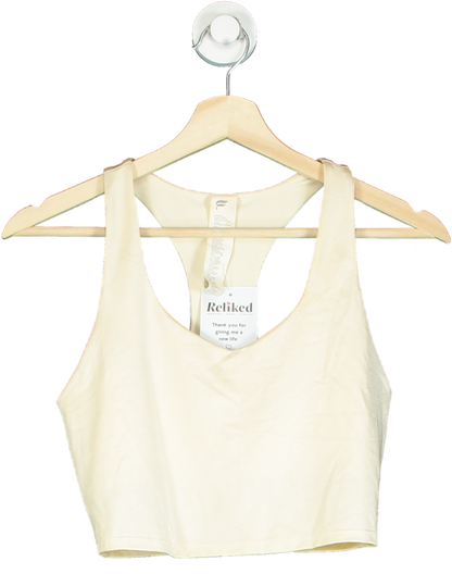 Fabletics Beige Racerback Sports Bra UK S