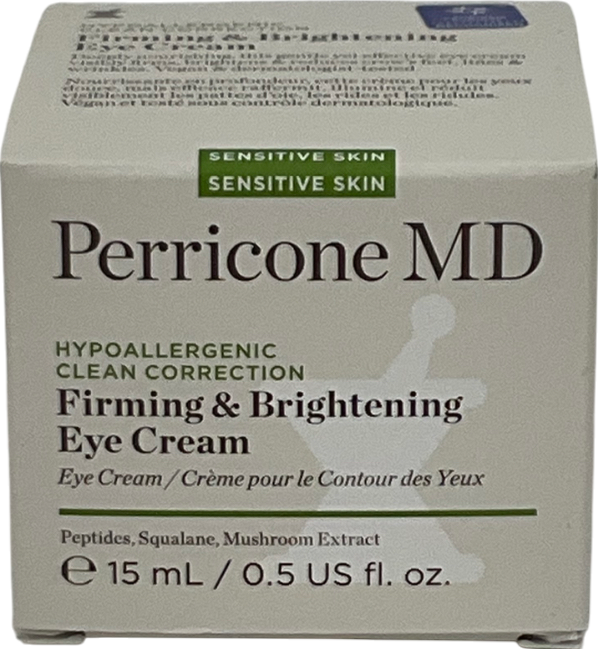 Perricone MD Hypoallergenic Clean Correction Firming & Brightening Eye Cream 15ml