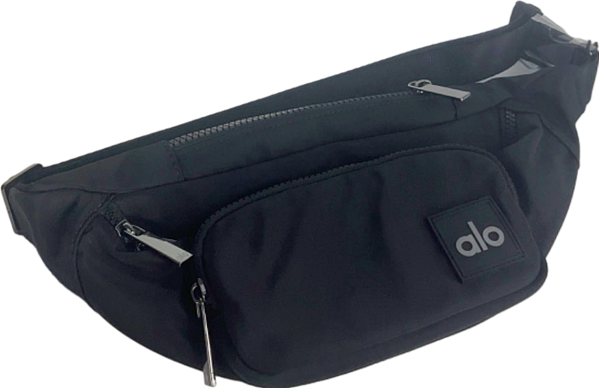 Alo Yoga Black Belt Bag One Size