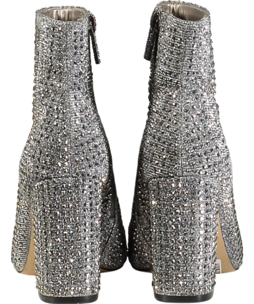 Carvela Grey Shine Embellished Ankle Boots UK 4 EU 37 👠