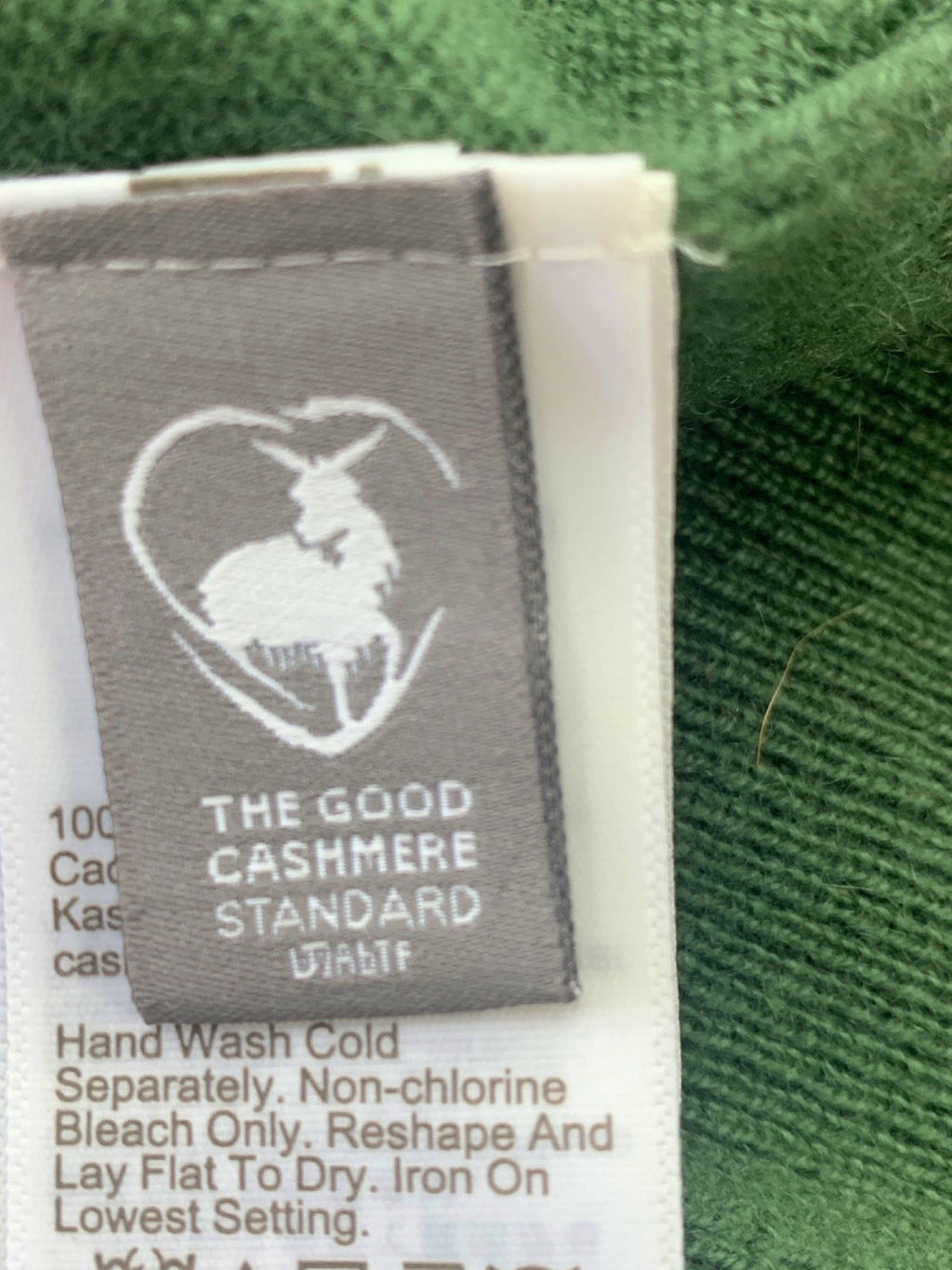 J Crew Green Cashmere Jumper UK XS