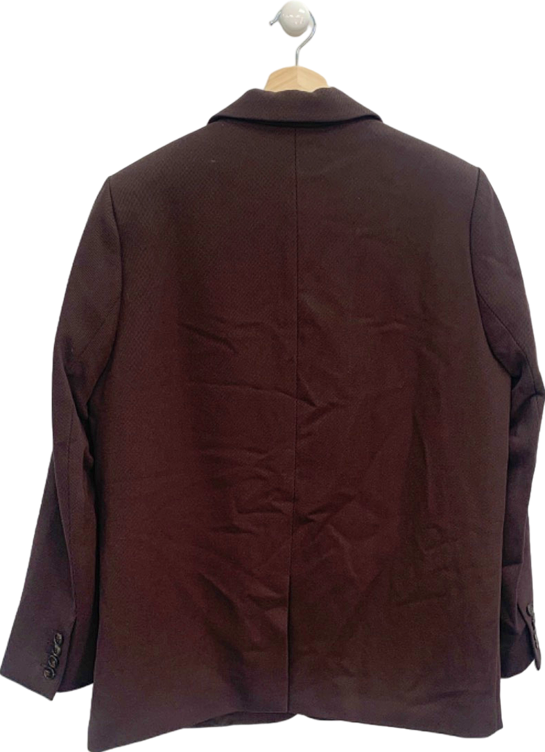Na-kd Brown Oversized Twill Blazer EU 38 UK 12