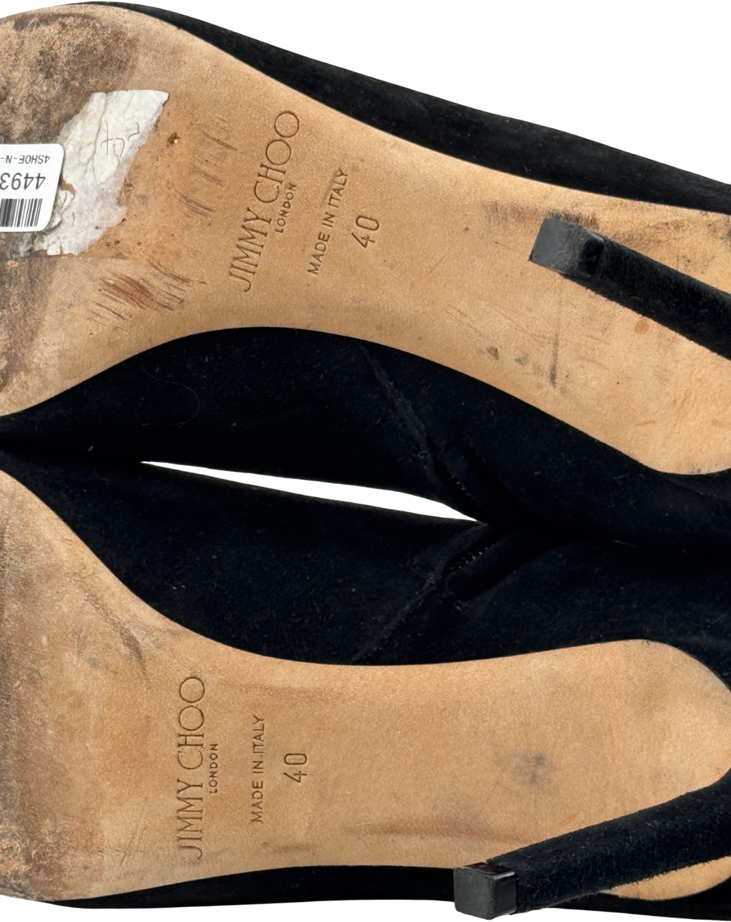 Jimmy Choo Black Helaine 85 Suede Ankle Boots UK 7 EU 40 👠