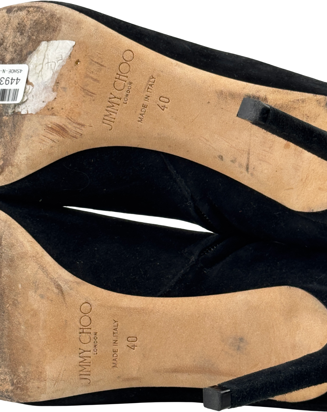 Jimmy Choo Black Helaine 85 Suede Ankle Boots UK 7 EU 40 👠