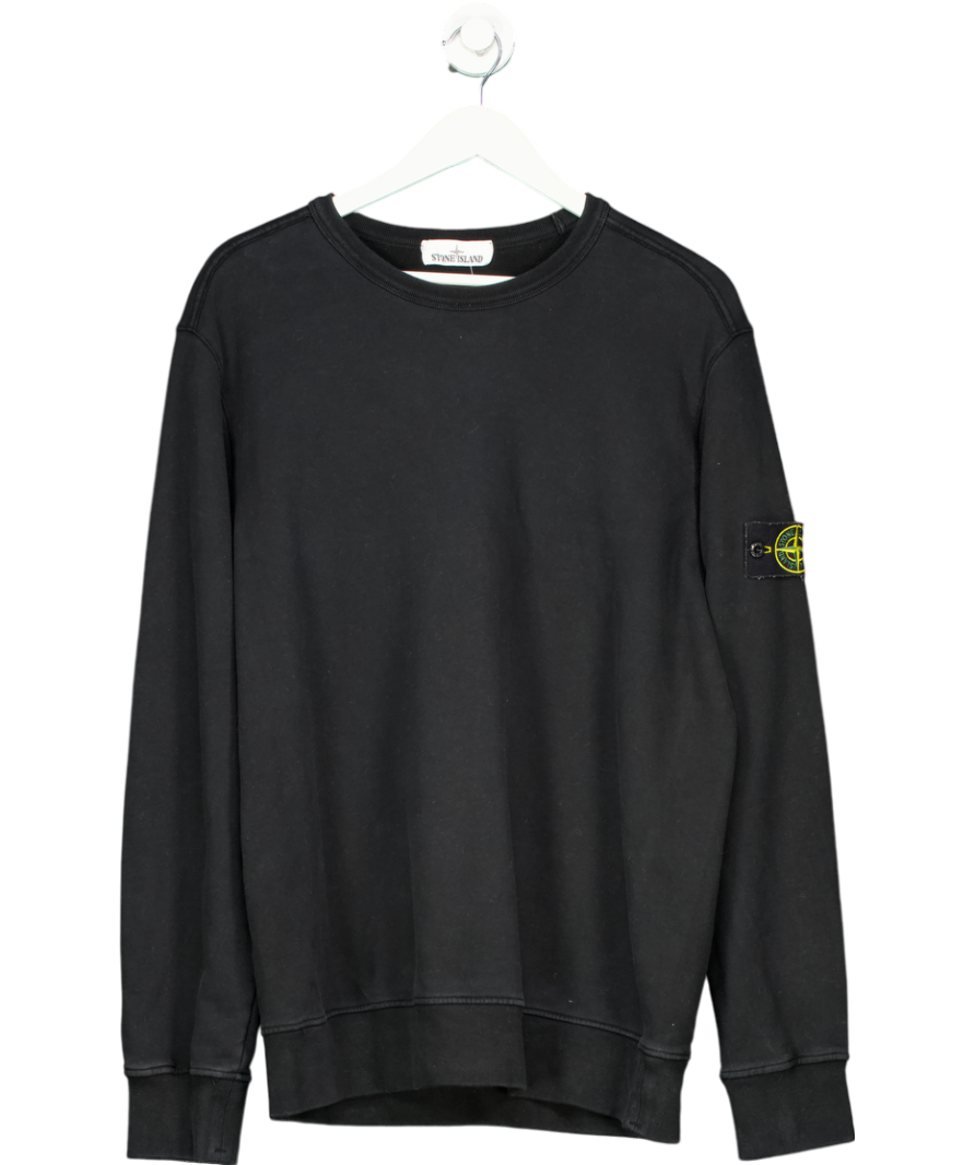 Stone Island Black Crewneck Sweater UK XL