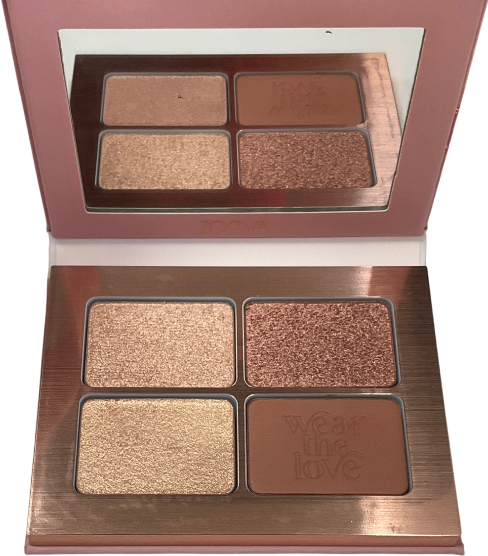 ZOEVA Velvet Love Eyeshadow Quad Palett Dreamy Rose X4