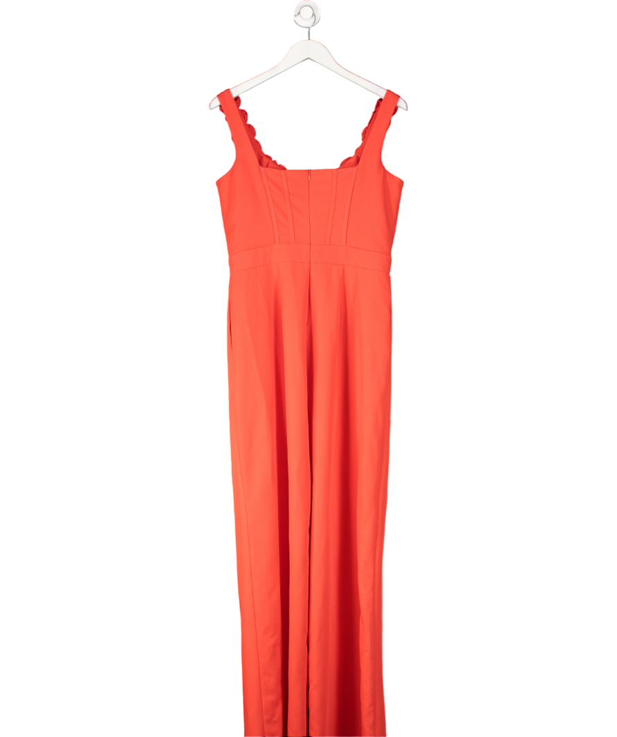 Coast Red Rosette Trim Jumpsuit UK 12