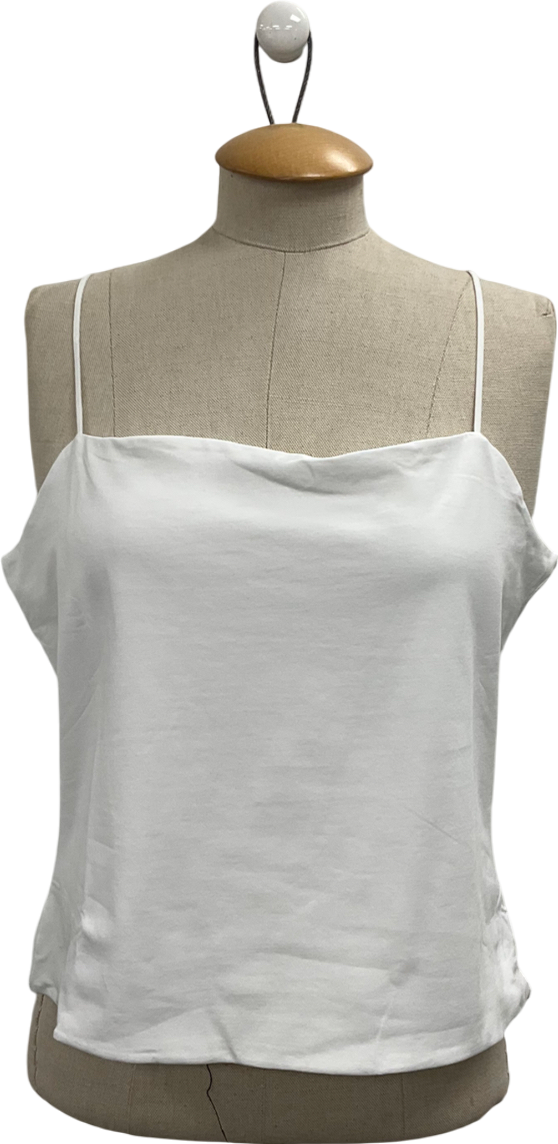 MANGO White Cami Top UK L