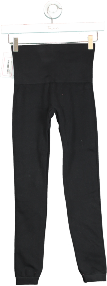 Spanx Black High-Waisted Leggings UK S