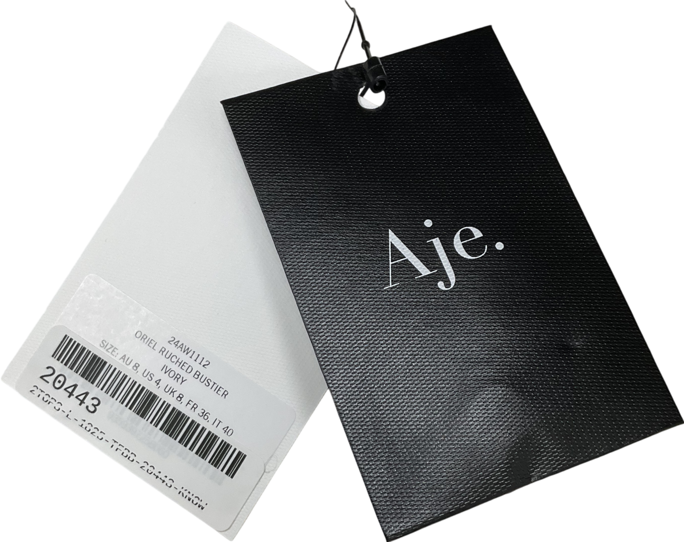 Aje Cream Oriel Ruched Bustier UK 8