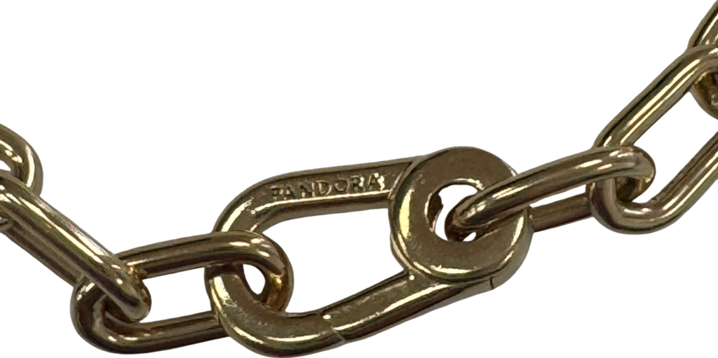 Pandora Yellow 14k Gold Plated Me Small-link Chain Bracelet 17.5cm