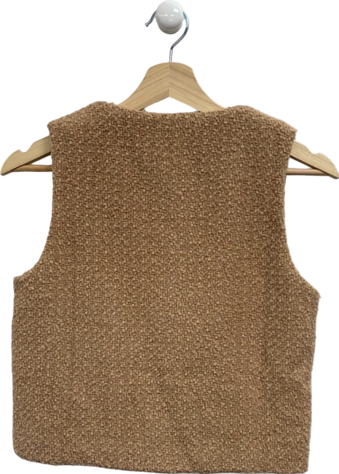 4th & Reckless Beige Sleeveless Vest UK 8