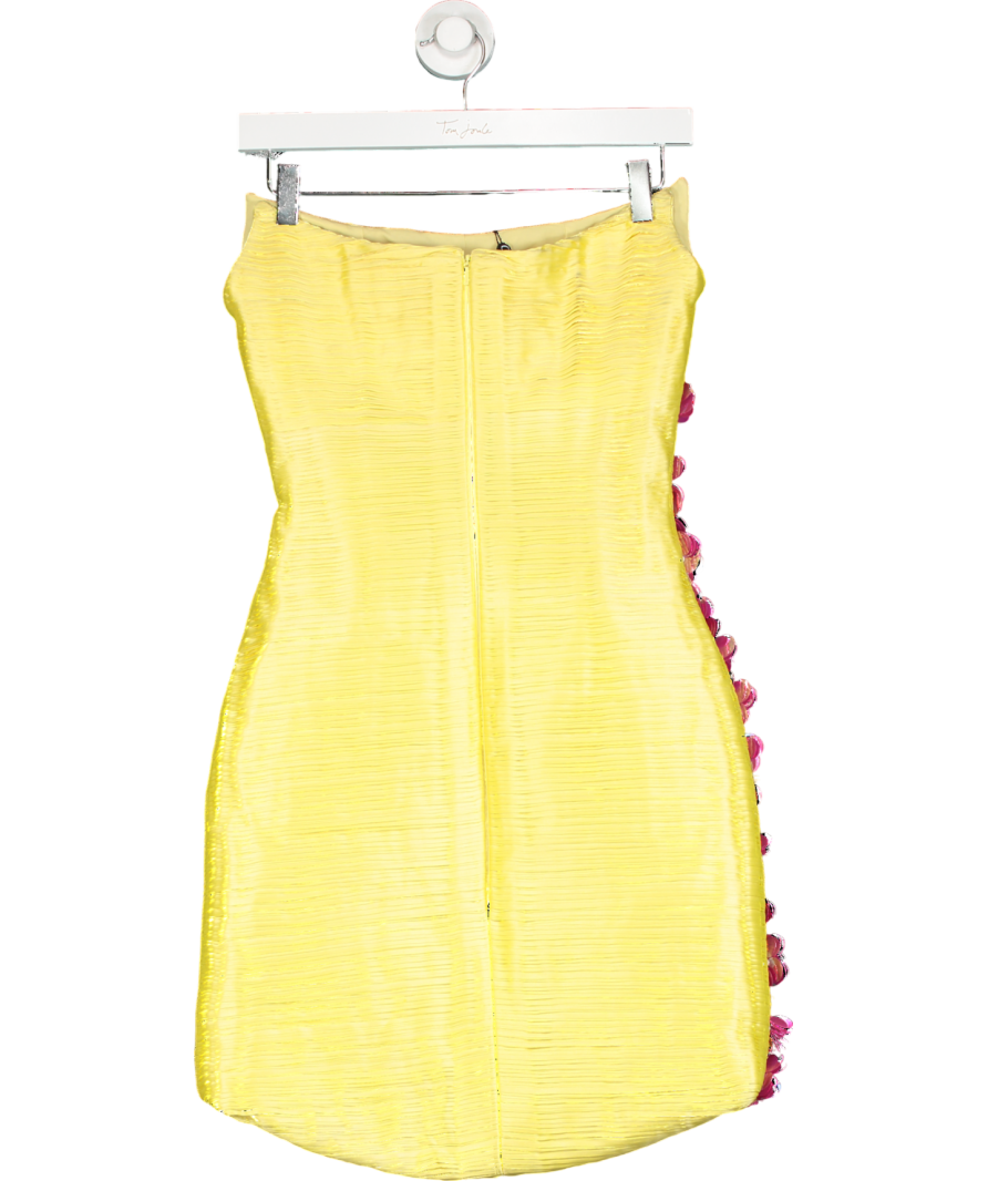 CECE The Label Yellow "the Cami" Embellished Mini Dress UK 6