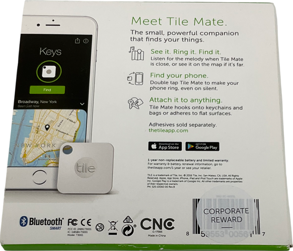 tile mate White Key, Phone Anything Finder