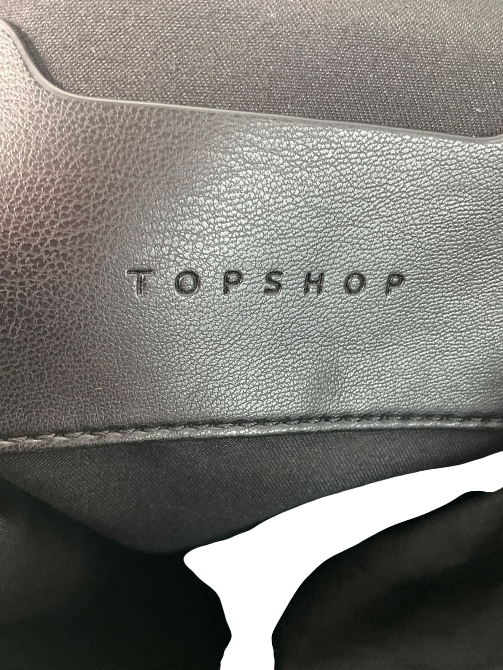 Topshop Sonny Drawstring Topline Shoulder Bag In Black One Size