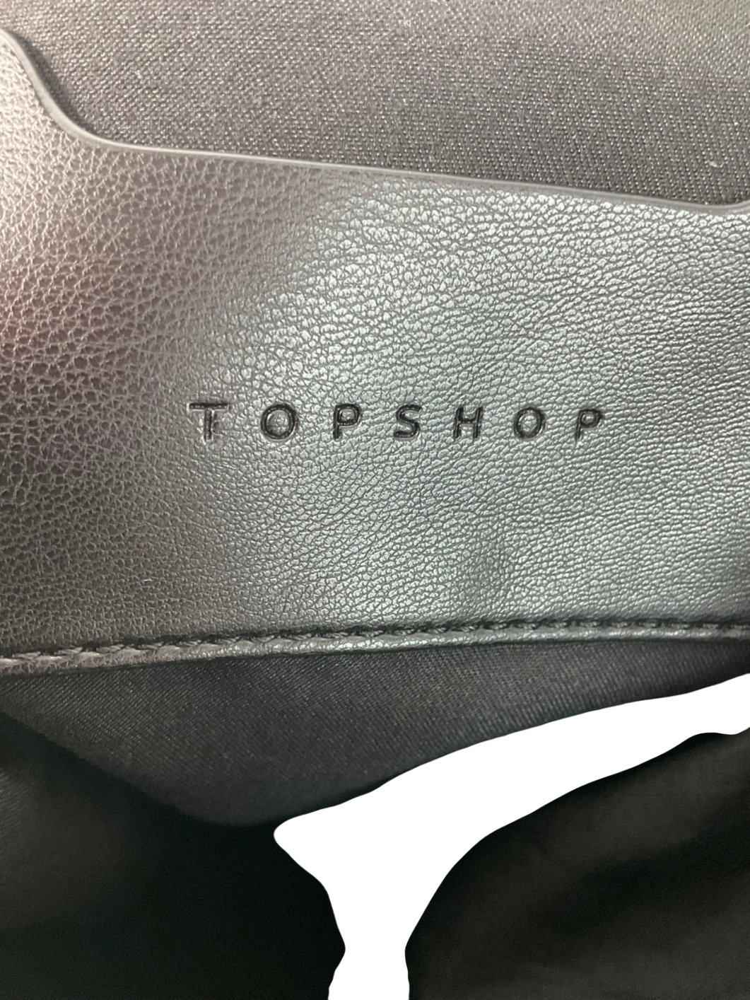 Topshop Sonny Drawstring Topline Shoulder Bag In Black One Size