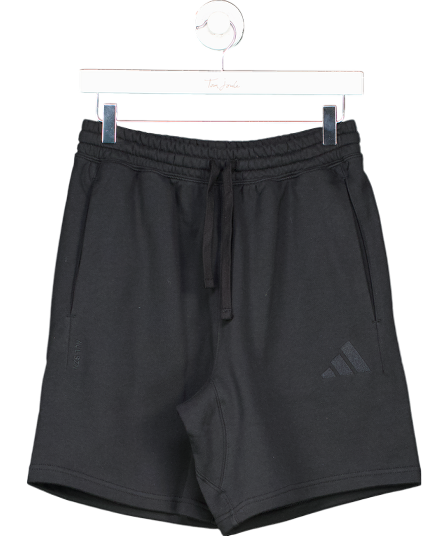 adidas Black Cotton Shorts UK S