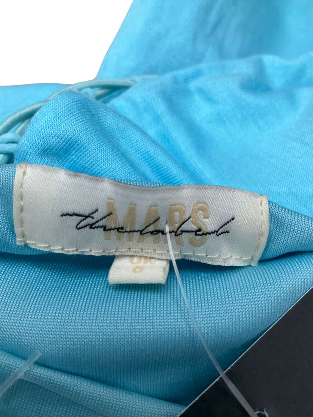 Mars the Label Blue Lace Up Maxi Dress UK 6